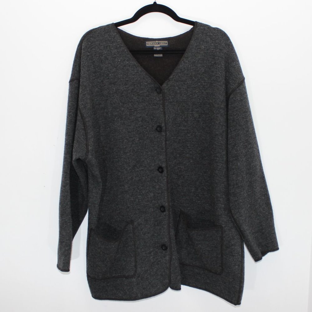 HERMAN GEIST Lagenlook Lambswool Cardigan Vintage